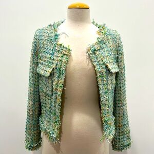 CHENILLE JACKET NWT, FULLY LINED, MISSING BUTTONS